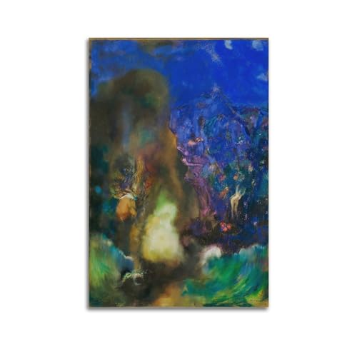 Impression Toile Roger et Angelica Odilon Redon pour Salon Élégant