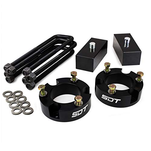 Street Dirt Track 3" Front + 2" Rear Leveling Lift Kit - Front Strut Spacers, Rear Lift Blocks, U-Bolts Fits 2005-2023 Toyota Tacoma 2Wd 4Wd #TOP1