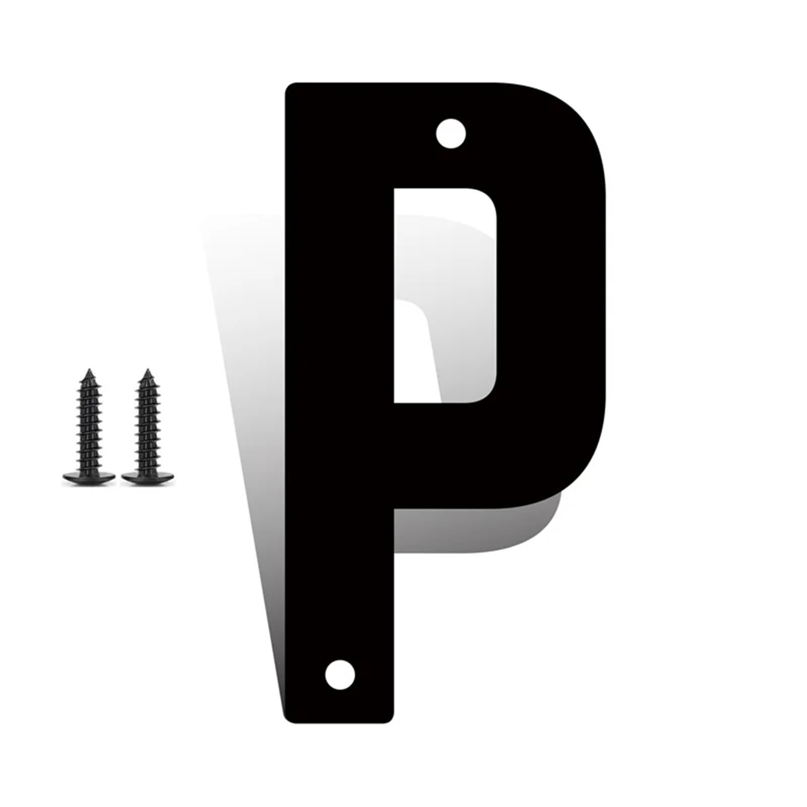 3/4/5/6/7/8 Inch Modern Iron House Numbers with Screws Black Iron Door Number 0-9 Letters A-Z 3D Address Numbers Waterproof Exterior Decorative for Outside House Apartment Yard Mail Box Post Street(7i