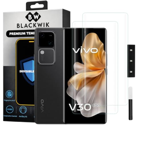 Image of Blackwik UV Curved Tempered Glass for Vivo V30 / V30 Pro | 2-Pack