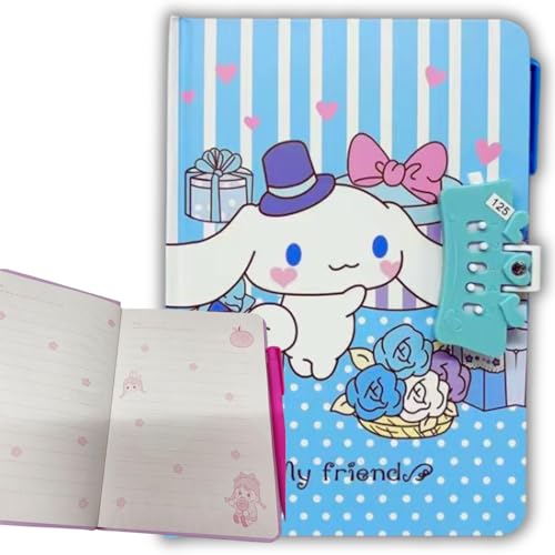 Image of Lock Diary with Pen (A5 Size, 160 Pages) - Premium Secret Writing Notebook for Girls, Cute Kawaii Stationery Journal, Ideal Gift for Kids & Teens (Pack of 1)
