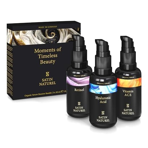 Idee Regalo Donna Compleanno - Scatola Regalo con Siero Idratante Viso Acido Ialuronico Viso + Siero Retinolo Viso + Siero Vitamina C 3x30ml, Skin Care Kit Viso Satin Naturel