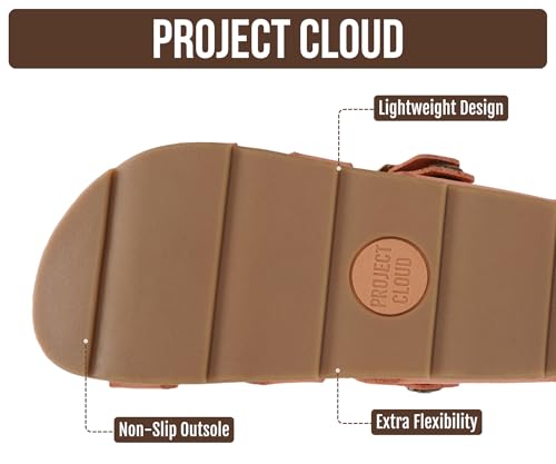 Image of Project Cloud Platform Sandals Women - Strappy Wedges with Comfortable Plush & Soft Insole - Lightweight & Non Slip Platform Sandals for Women 2026