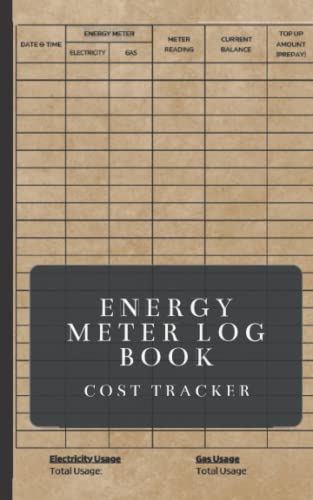 Energy Usage Logbook | Home Utilities Tracker - Keep Track Of You...