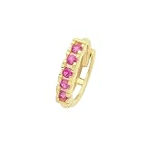 9ct Gold Ruby Earring Hoop - Helix/Cartilage