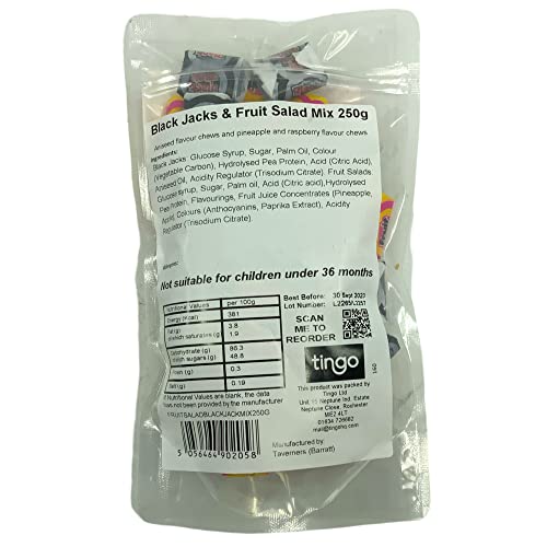 Fruit Salad y Black Jacks Caramelos 250 g miniatura 2