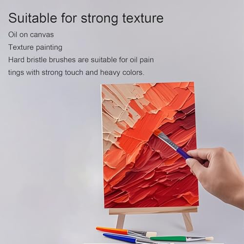 DAJING Kids Paint Brushes Set - 10Pcs Round & Flat Art Brushes, Soft Hog Bristle, Easy Clean, Perfect for Washable, Tempera, Acrylic Paints, Arts & Crafts, Gift Idea 7 DAJING Kids Paint Brushes Set - 10Pcs Round & Flat Art Brushes, Soft Hog Bristle, Easy Clean, Perfect for Washable, Tempera, Acrylic Paints, Arts & Crafts, Gift Idea - Image 7