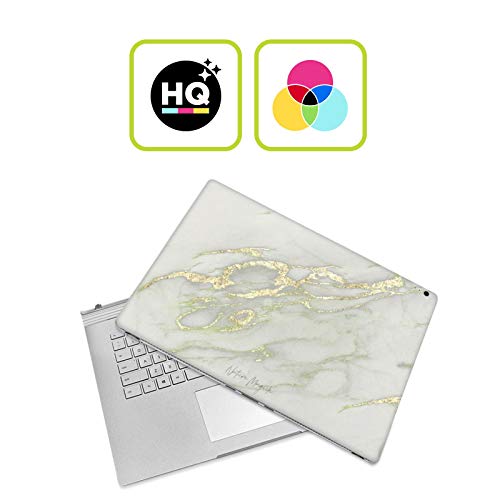 Autocollant vinyle Microsoft Surface Book 2 Head Case Designs motif marbre jaune