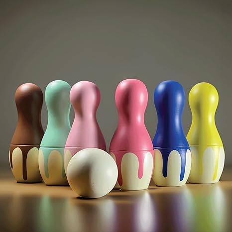 Thank You Mummy Bowling Pins, Improve Hand Eye Coordination | Solid Wood, Natural Color Kids Toys| Bowling Pin Set For Kids | 6 Pins And 1 Ball | Wooden Toys For Kids | 3+ Years | (B0CZS3HS7Y) Amazon Price History, Amazon Price Tracker