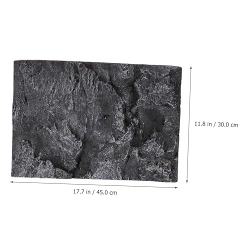 Fondo 3D de piedra negro antireflejos para evitar estrés en tanques de PU 3
