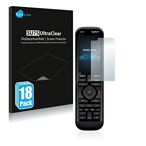 savvies Protection Ecran pour Logitech Harmony Elite (18 Pièces) - Film Protection Ultra Clair