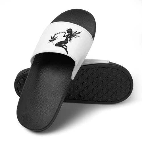Weed Fairy Weed Leaf Slippers for Women Men Anti-Slip Shower Slides Open Toe Slippers for Home Outdoor Beach4