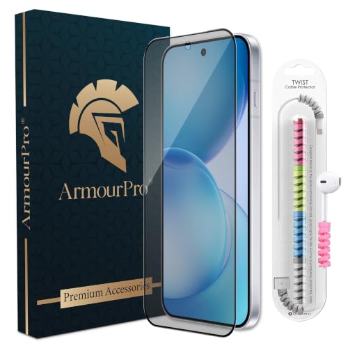 Image of ArmourPro Anti Glare Matte Tempered Glass for Oppo Reno 16, Anti Fingerprint Screen Protector, 9H Scratch Resistant, Smooth Touch, Easy Installation Kit with Cable Protector