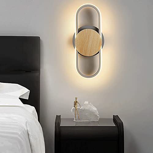 Lámpara de pared LED moderna con diseño de anillo y apliques decorativos para iluminación de hogar 4