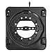 Aupitolt Heavy Duty Seat Swivel Base, 4 Way Locking Car Seat Base, 360 Degree Rotatable 3.0mm Steel Plate Swivel Seat Base, 130kg Load Stool Swivel Plate Replacement for RV Van Camper Boat Truck Bus