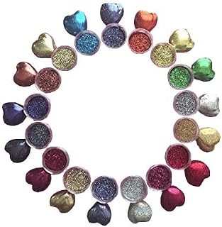 OH! SWEET ART - DISCO CAKE® METALLIC SET (17 COLORS), (5 GRAMS EACH CONTAINER), Disco Cake®, for decorating, to use on cake pops, chocolates, wedding cakes