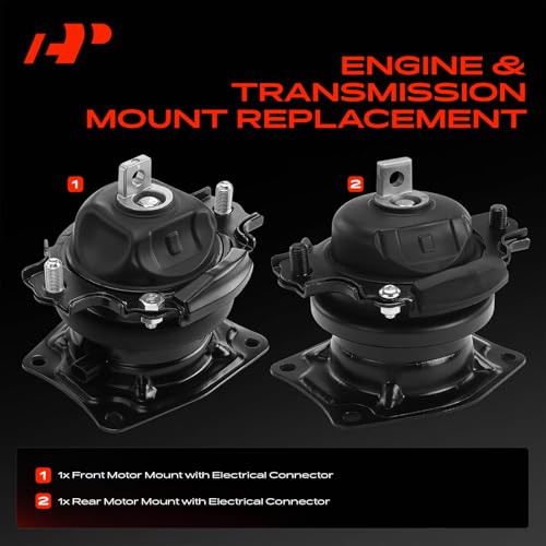 A-Premium 2PCS Front and Rear Engine Motor Mount Kit Compatible with Honda Odyssey 2005 2006 2007, 3.5L by A-Premium - Image 3