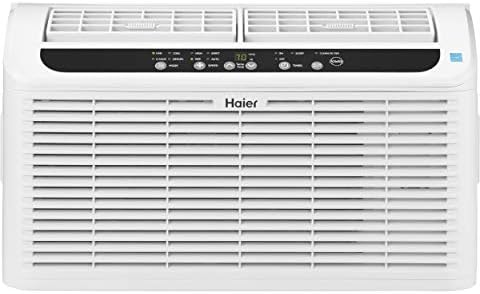 Haier 6,200 BTU Ultra Quiet Window Air Conditioner for Small Rooms and Bedrooms, Control Using Remote, 6K Window AC Unit, Easy Install with Included Kit, White, Energy Star