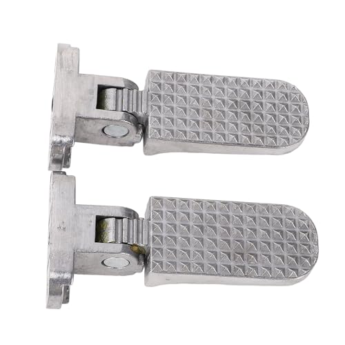 Repose-pieds vélo Keenso en alliage d'aluminium argent robuste