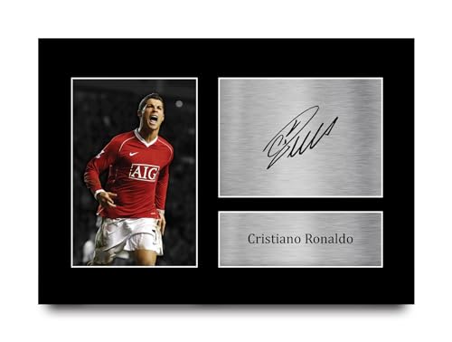 HWC Trading A4 Cristiano Ronaldo Regalos Impresos Imagen De Autógrafo Firmado...