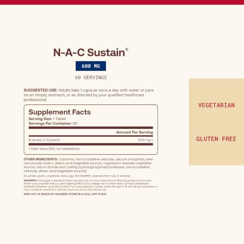 Jarrow Formulas N-A-C Sustain Tablets