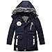 Produktbild VENMO Mode Kinder Mantel Mädchen Dicke Kleidung Gepolsterte Winterjacke Daunenjacke Jungen Jacke Daunenjacken mit Kapuze Ultraleichte Wattierte Steppjacke Strickjacke Daunenmantel (3T, Gray)