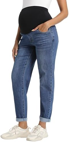 Foucome Women's Maternity Jeans Stretchy High Waist Pregnancy Boy...