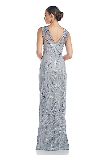 Image of JS Collections Women's Rosalynn V-Neck Column Gown