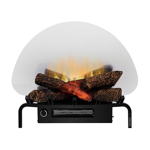 Dimplex Revillusion Logset 20 Freistehender Elektrokamin - Realistisches Flammenbild - Langlebige LED Lampen - Elektrischer Kamin mit Heizung - Inklusive Fernbedienung - Schwarz