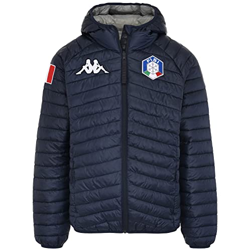 Kappa Uomo Giacca Sportiva, Poliestere, Blue...