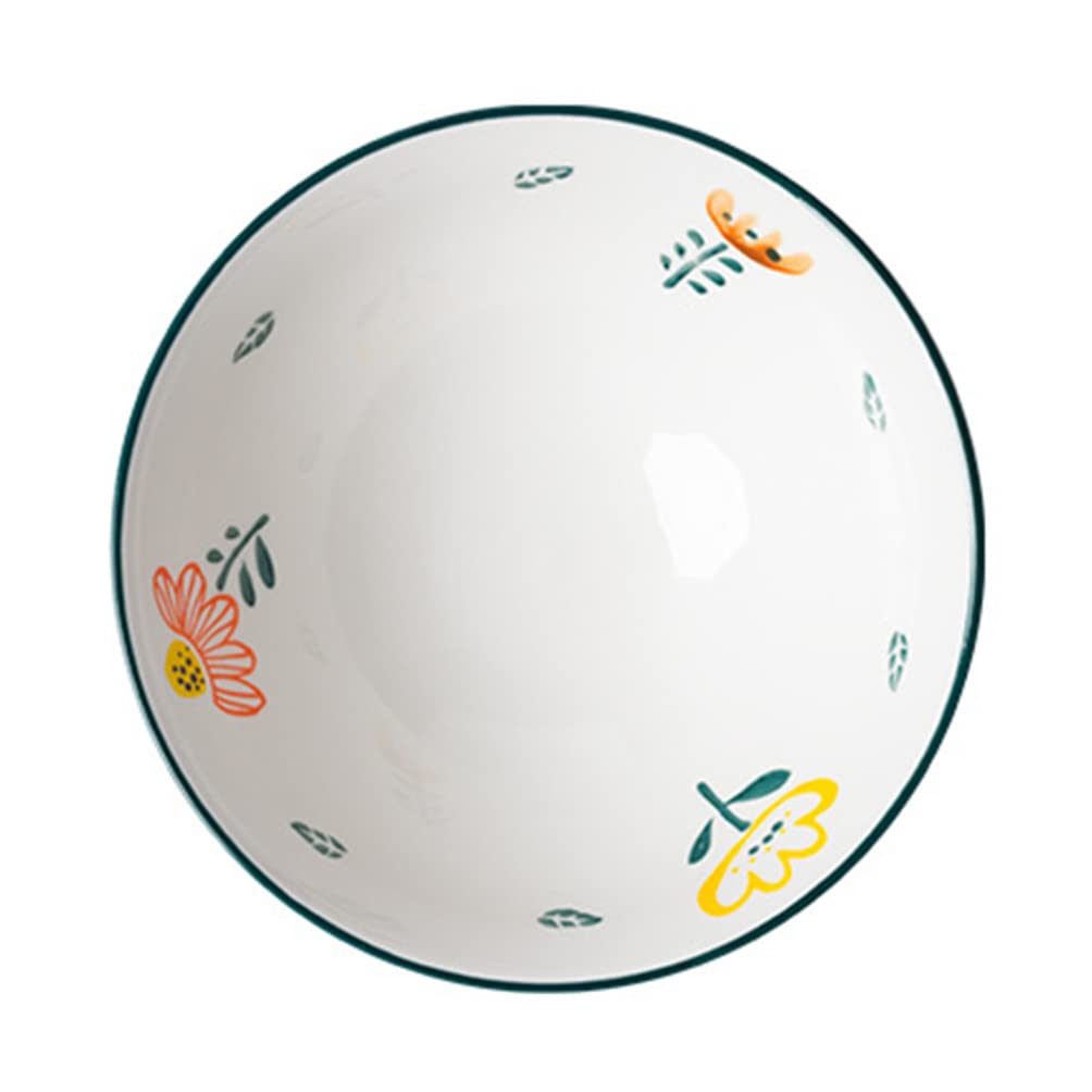 Cuencos de cerámica para Cereales, Cuencos de Porcelana, Cuencos de cerámica para Sopa, Pasta, Ensalada y arroz, microondas, lavavajillas, 8 Pulgadas