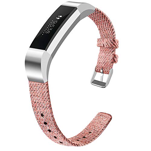 OenFoto Correas Compatible Fitbit Alta/Alta HR, Ajustable Reloj Nylon Correa Accesoria Correa para Fitbit Alta HR/Fitbit Alta, Grande Pequeño