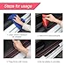 4PCS Car Door Sill Plate Protectors for Jaguar XF Touring 2018-2023, PVC Soft Rubber Front/Rear Door Sill Scuff Plate, Automotive Door Entry Guard Accessories