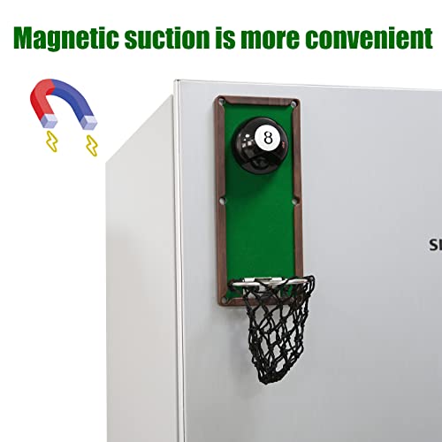 Coii youtex Magnetische biljartbierflesopeners wandmontage met kapverzamelaar, koelkastmagneet bar accessoires voor thuis pub koel zwembad geschenken voor mannen zwembad en bierliefhebbers - Image 6