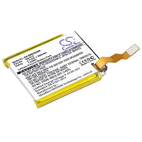 TECHTEK Batería 280mAh Compatible con [Sony] SmartWatch 3, SWR50 sustituye 1288 9079, 1588 0911, GB S10, GB S10 353235 0100