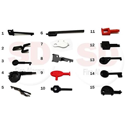 Fire Alarm Engineers Pack - 15 Call Point Test Keys Cover