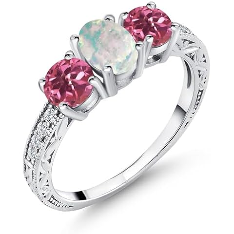 Gem Stone King Opal and Tourmaline Ring Cover