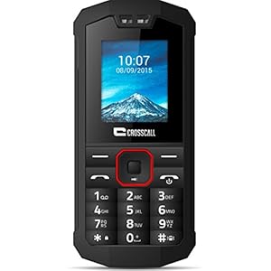 Crosscall Spider-X1 Téléphone Portable Débloqué 2G+ (Ecran: 1,77 pouces – 32 Mo ROM – Dual SIM) Noir
