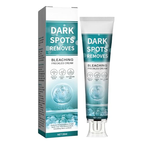 Crema blanqueadora de pecas, eliminación de manchas oscuras, crema de niacinamida, crema blanqueadora de piel con vitamina C contra manchas oscuras, crema blanqueadora para tez radiante uniforme, 20