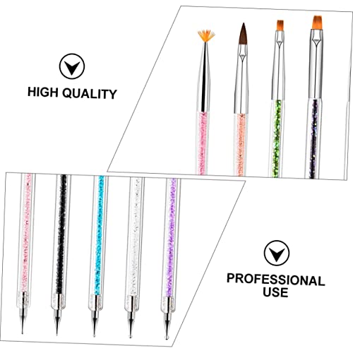 FRCOLOR 1 Conjunto/9 Pçs Conjunto De Pincéis De Arte Para Unhas Ferramentas De Manicure Yn Kit De Un