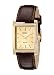 Seiko Men's SUP896 Gold-Tone and Brown Leather Solar-Power Dress Watch