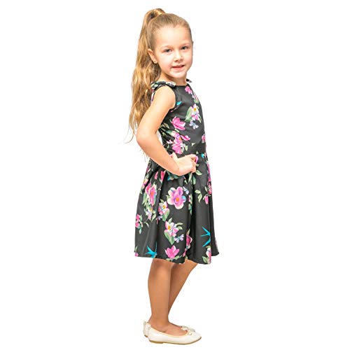 Miss Lavish London Baby Girls Casual Dress Shoulder Bow Kids Summer Party Sleeveless Dresses 3–12 Years3