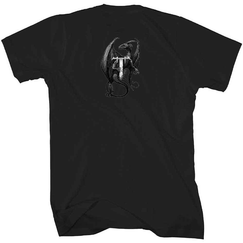 Trivium T Shirt Perched Dragon Band Logo Official Unisex Black XXL