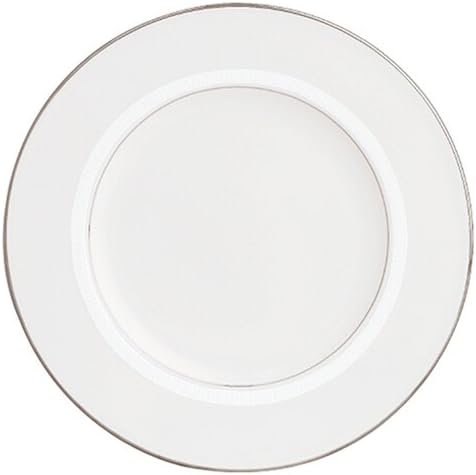 LenoxTribeca 9" Accent Plate, white, platinum
