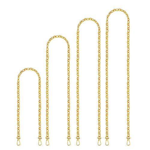 Image of jiesinlov Purse Chain Strap for Handbag Gold Chains Shoulder Bag Strap Replacement,with Metal Buckles (E 23.6in)