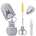 Conruich Totoro - Set per la cura del bambino 4 in 1, tagliaunghie, pinzetta, lima per unghie e forbici, tagliaunghie per bambini e neonati, confezione regalo