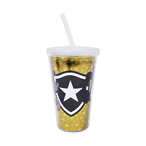 Copo De Plástico Canudo 500ml - Botafogo