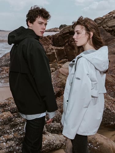 L-Rain Hard Shell Rain Jacket with Hood for Women - Lightweight Outdoor Waterproof and Windbreaker Rain Coat3