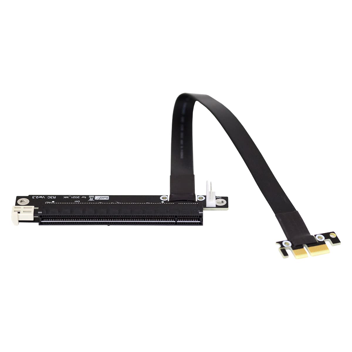 Cablecc Gen3.0 PCI-E 1x16 Riser Cavo 30 cm PCI-Express Estensione Angolo Retto Gomito Design 0.3M