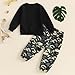 wdehow Toddler Kids Baby Boy Fall Outfits 1T 2T 3T 4T 5T Letter Print Long Sleeve Tops Camouflage Pants Winter Clothes Sets (G-Cuter version, 4-5T)